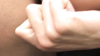 Nice guy Lexx puts dildo inside his but hole while jerks off