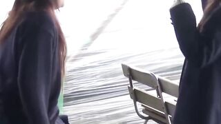 Teenagers from Japan pee in broad daylight during school break