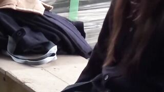 Teenagers from Japan pee in broad daylight during school break