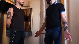 LatinoJuice.com - Milo & Gustavo - Bearded Latino Gustavo riding tattooed homo Milo b