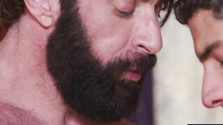 Bearded daddy Scott Carter blessed my ass by feeding it with his giant rod