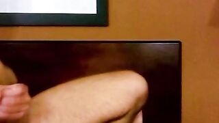 Horny Tyler Cole rides a huge cock until he bursts with warm cum on his face