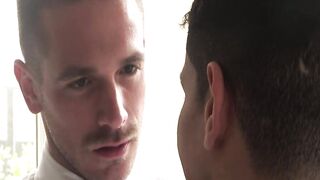Inked Bastian Karim took a deep ass pounding in a bareback ass fucking with Master Le