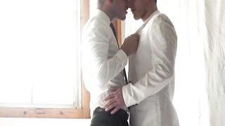 Inked Bastian Karim took a deep ass pounding in a bareback ass fucking with Master Le