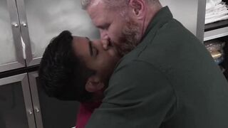 FunsizePorn.com - Cain Marko & Milo Miles - Hunk daddy Cain Marko asks young cute Mil