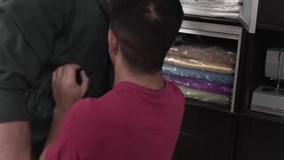 FunsizePorn.com - Cain Marko & Milo Miles - Hunk daddy Cain Marko asks young cute Mil