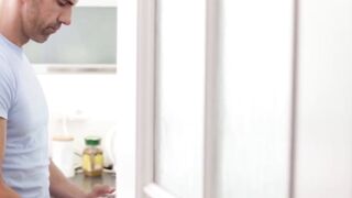 Petite Euro girl Molly Devon spreads her legs for a massive cock