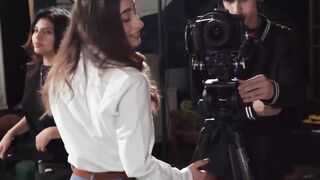 Naughty Scarlett Page fucked publicly while filming a cooking show