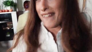 Naughty Scarlett Page fucked publicly while filming a cooking show