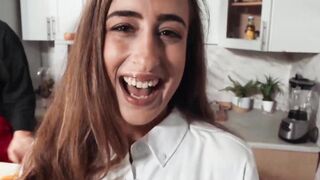 Naughty Scarlett Page fucked publicly while filming a cooking show