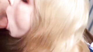 Horny Deepthroad and Cum in Mouth POV after