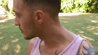 LatinoJuice.com - Gabo & Nico Ruiz - Inked bisexual Gabo enjoys swallowing my big lon