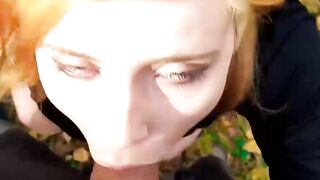 Redhead Girl Sucked and Hard Fucked in the Forest vol1