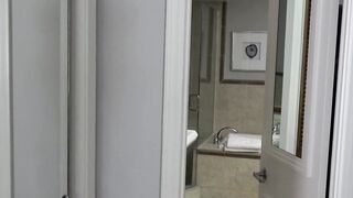 Twink stepson kept an eye on his stepdad and takes his crude cock