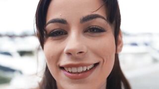 Petite Renee Rose oozes with pussy juices while hung Charles Dera fucks her