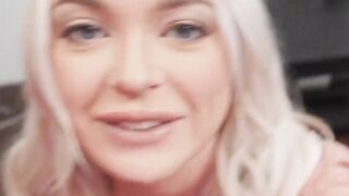 Big ass blonde Alexis Kay is so wet from riding a massive cock