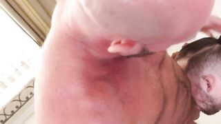 Handsome stepson Christian Ace enjoys his stepdad massive morning wood