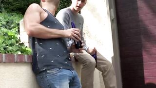 Hunky officer Bruce Beckham rimmed and hard fucked the wet butthole of Kyle Kash