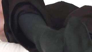 Jock Javier massaged and showed off his gorgeous feet