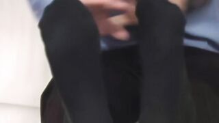 Jock Javier massaged and showed off his gorgeous feet