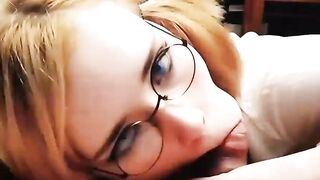 Honey Teenager Deep Sucking Big Cock Cum in Mouth