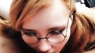 Honey Teenager Deep Sucking Big Cock Cum in Mouth