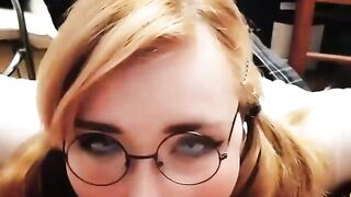Honey Teenager Deep Sucking Big Cock Cum in Mouth