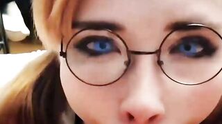Honey Teenager Deep Sucking Big Cock Cum in Mouth