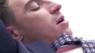 Beautiful Kayden Gray hard ass drilling man in suit after BJ