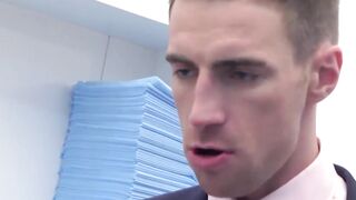 Beautiful Kayden Gray hard ass drilling man in suit after BJ