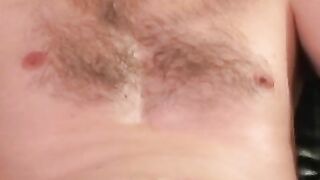 Handsome hunk jerks off his throbbing dick after interview