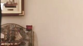 Handsome hunk jerks off his throbbing dick after interview