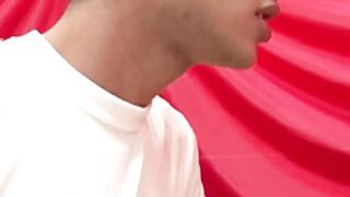 Kinky Latino twink anal stretched after a passionate blowjob