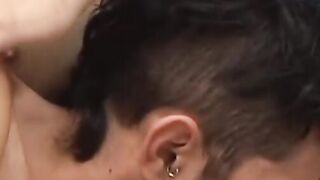 Amateur twink sucks off his boyfriend and gets anally railed