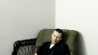 Chubby gay amateur sucking on hard younger cock