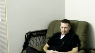 Chubby gay amateur sucking on hard younger cock