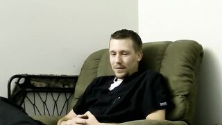 Chubby gay amateur sucking on hard younger cock
