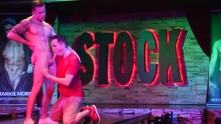 Markie More strips and dances before sloppy dick sucking