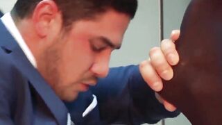 Hunk businessman Dato Foland pounding muscle gay in office
