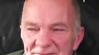 Stunning mature hunk masturbates his big rock hard cock