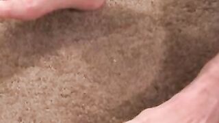 Stunning mature hunk masturbates his big rock hard cock