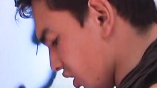 Bottom amateur twink gets double teamed by two perverts