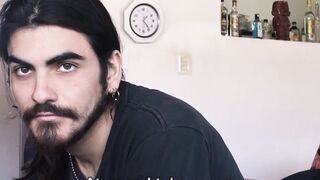 LatinoJuice.com - Emi - Cute hipster Emi cums all over himself after shoving my dick