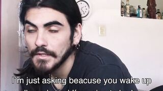 LatinoJuice.com - Emi - Cute hipster Emi cums all over himself after shoving my dick