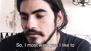 LatinoJuice.com - Emi - Cute hipster Emi cums all over himself after shoving my dick