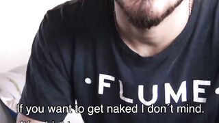 LatinoJuice.com - Emi - Cute hipster Emi cums all over himself after shoving my dick