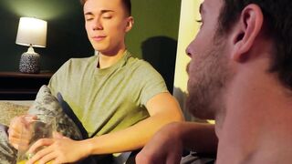 Carter Woods teaches little stepbrother Carter DelRey about the importance of sharing