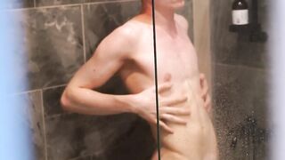 Blonde twink Max Gen swallows Amon Volkovs throbbing meat