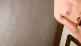 Horny straight dudes spitroast foursome pounding busty chick