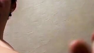 Horny straight dudes spitroast foursome pounding busty chick